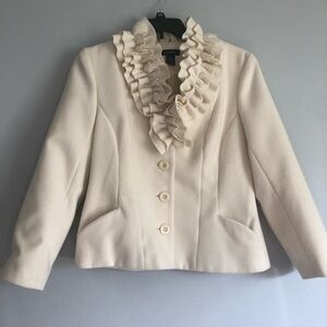 Spense Cream Colored Coat, size Large